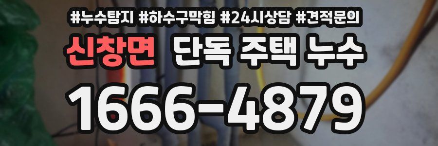 신창면 단독 주택 누수