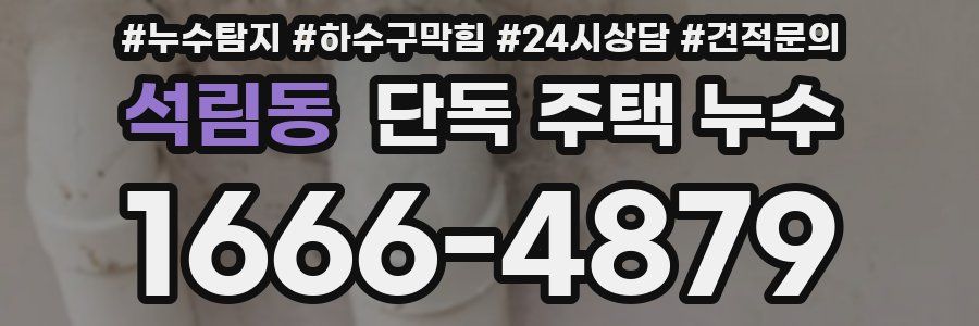 석림동 단독 주택 누수