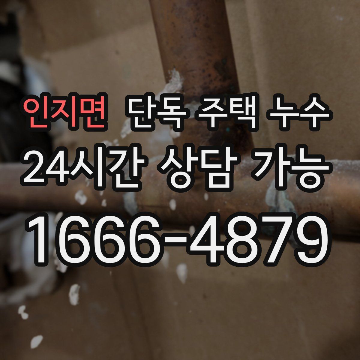 인지면 단독 주택 누수