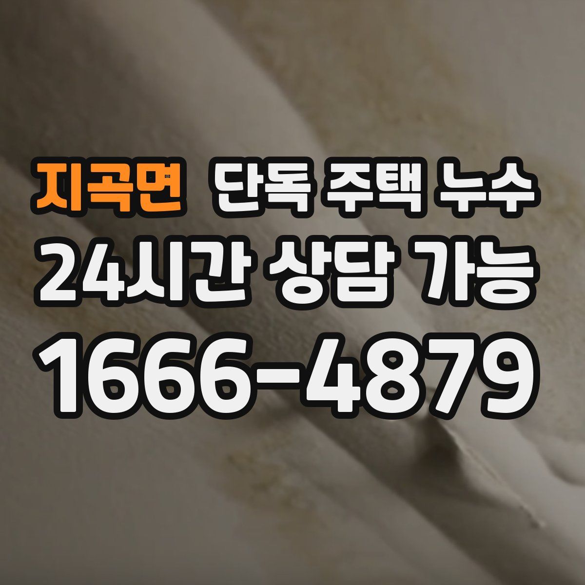 지곡면 단독 주택 누수