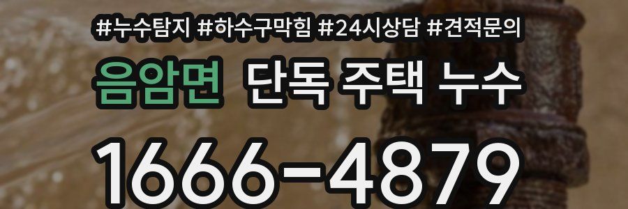 음암면 단독 주택 누수