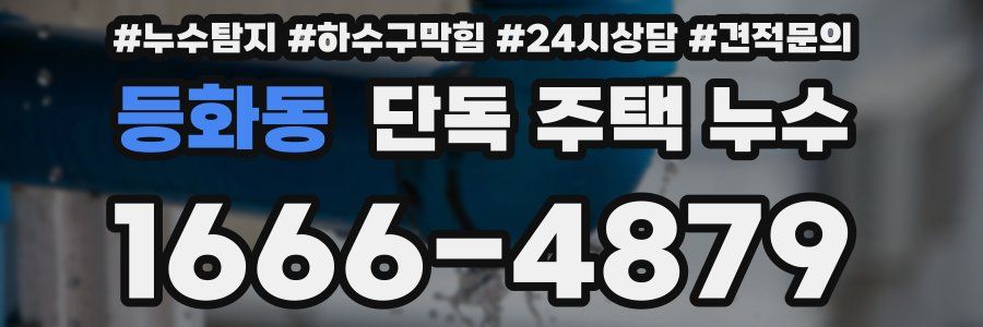 등화동 단독 주택 누수