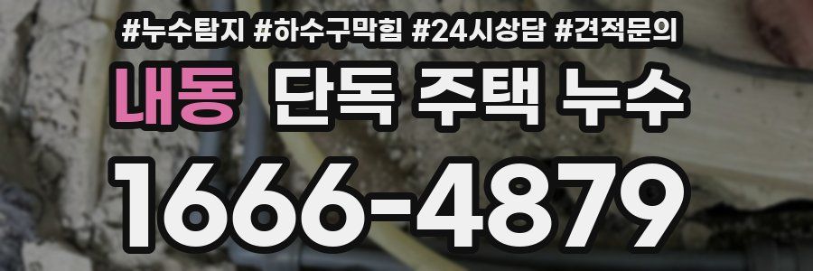 내동 단독 주택 누수