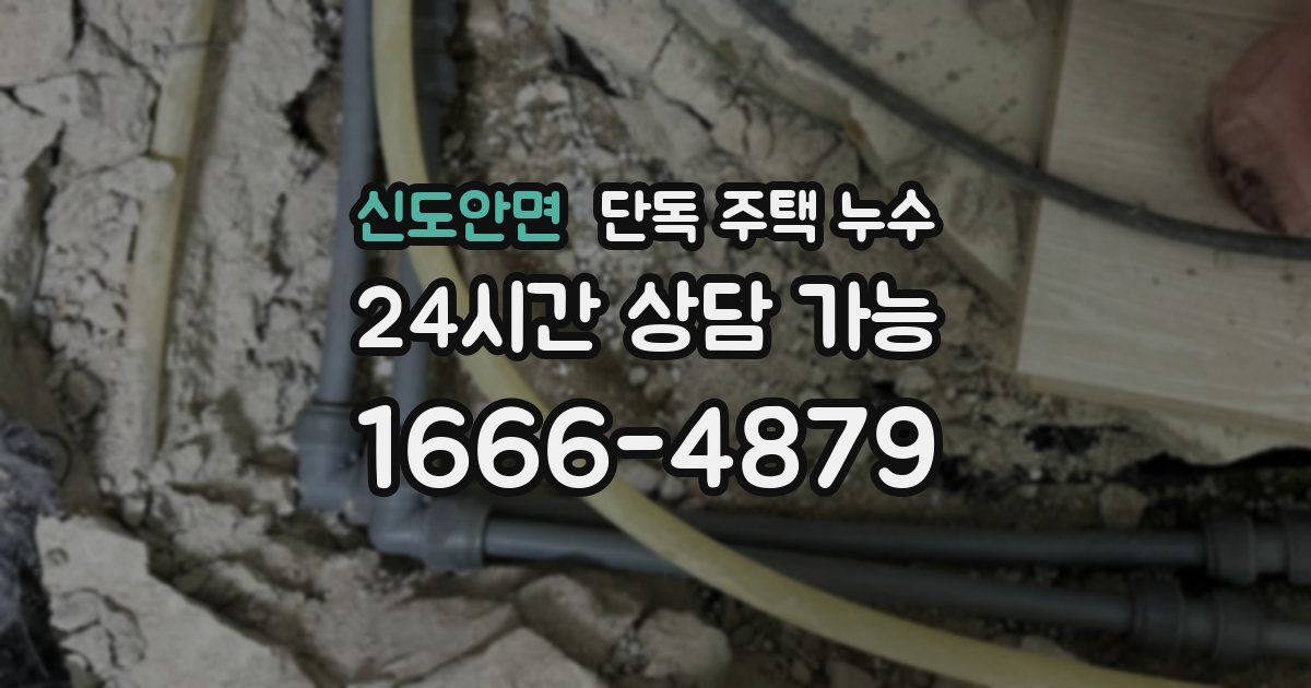 신도안면 단독 주택 누수