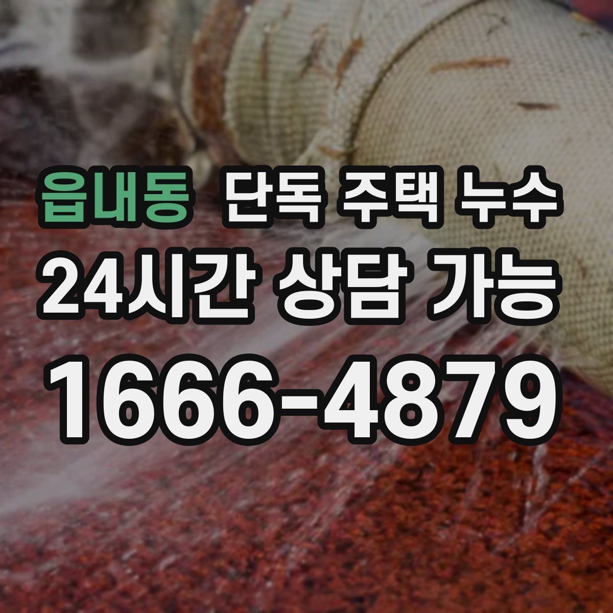 읍내동 단독 주택 누수 보일러 배관 연결부가 젖는 경우