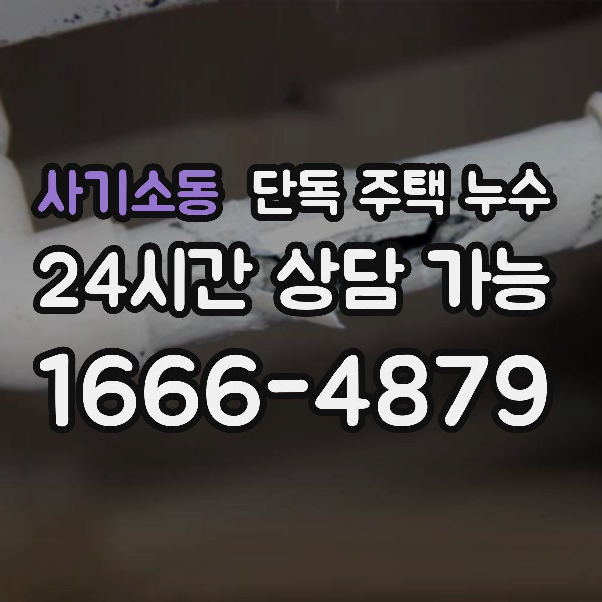 사기소동 단독 주택 누수