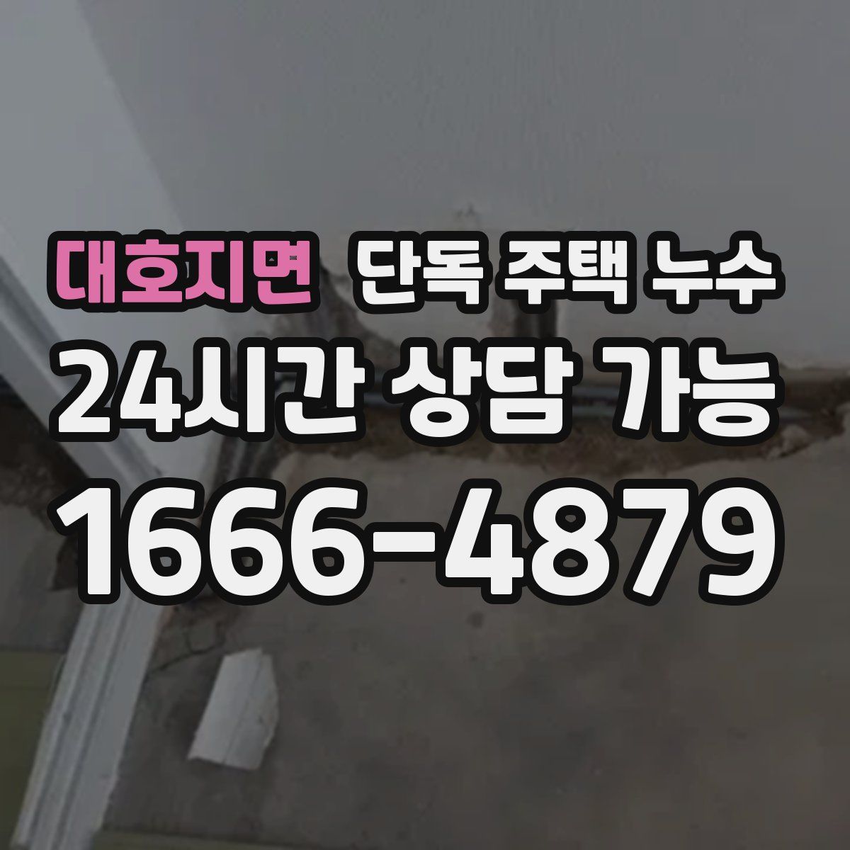 대호지면 단독 주택 누수