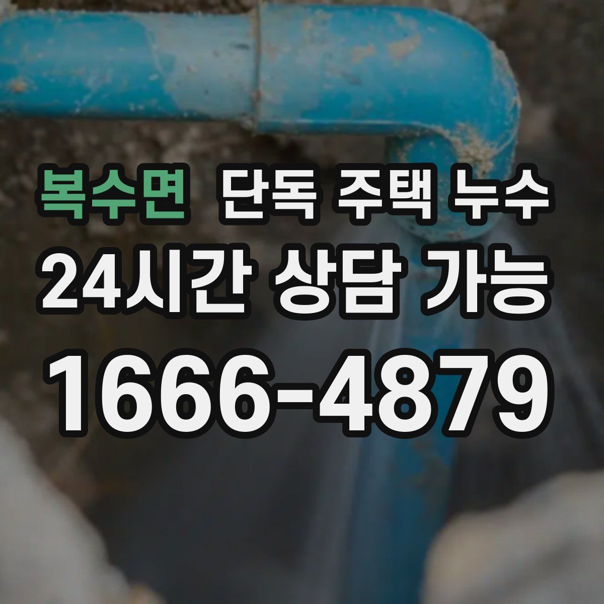 복수면 단독 주택 누수