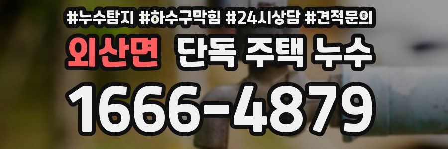외산면 단독 주택 누수