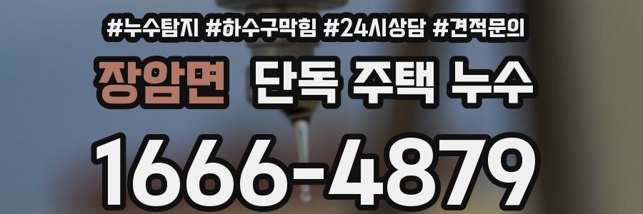 장암면 단독 주택 누수