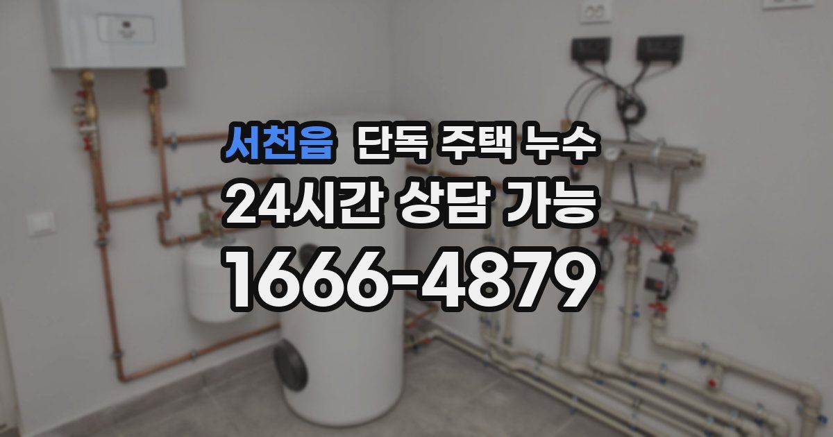 서천읍 단독 주택 누수