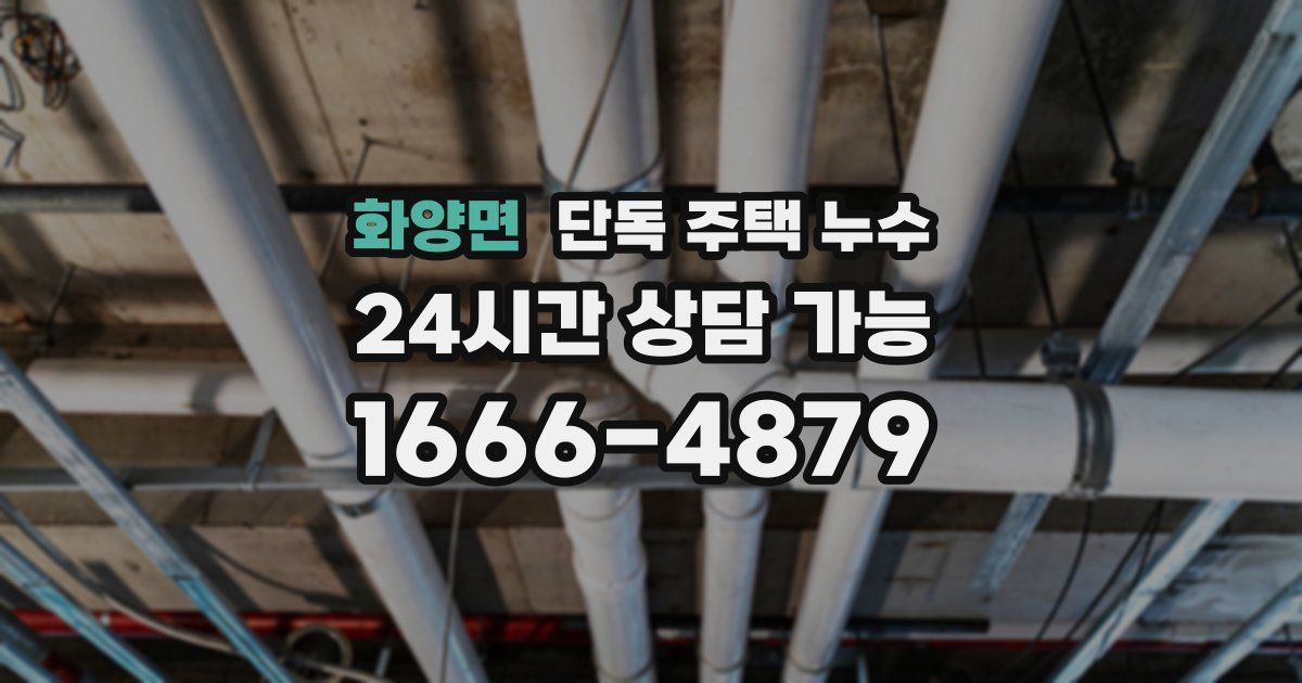 화양면 단독 주택 누수