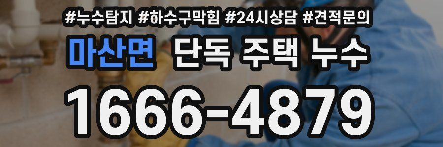 마산면 단독 주택 누수