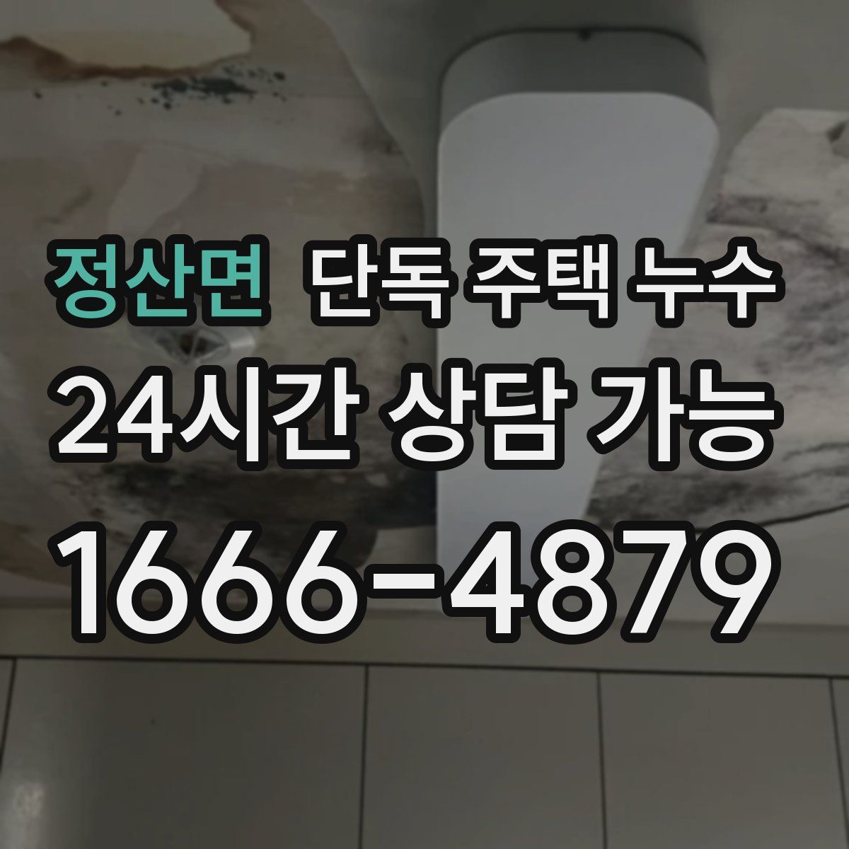 정산면 단독 주택 누수