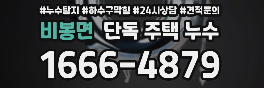 비봉면 단독 주택 누수