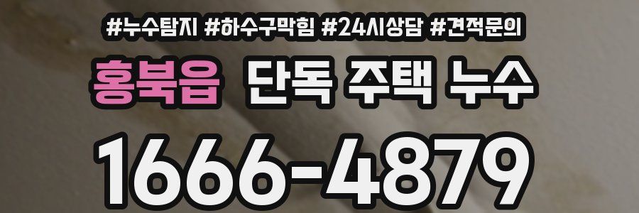 홍북읍 단독 주택 누수