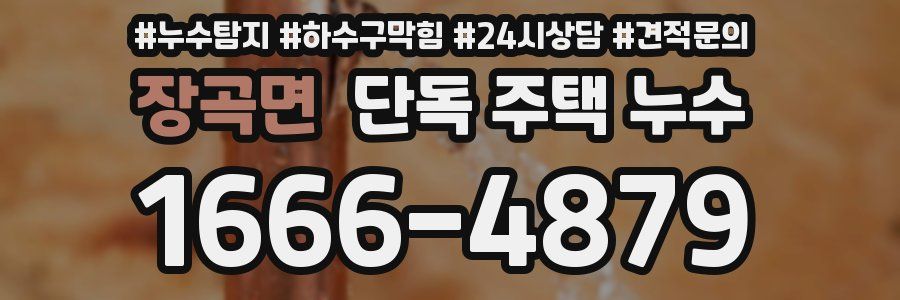 장곡면 단독 주택 누수