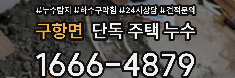 구항면 단독 주택 누수