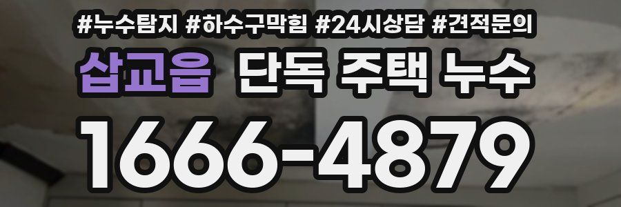 삽교읍 단독 주택 누수