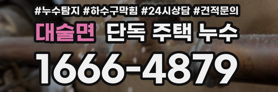 대술면 단독 주택 누수