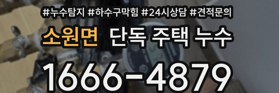 소원면 단독 주택 누수