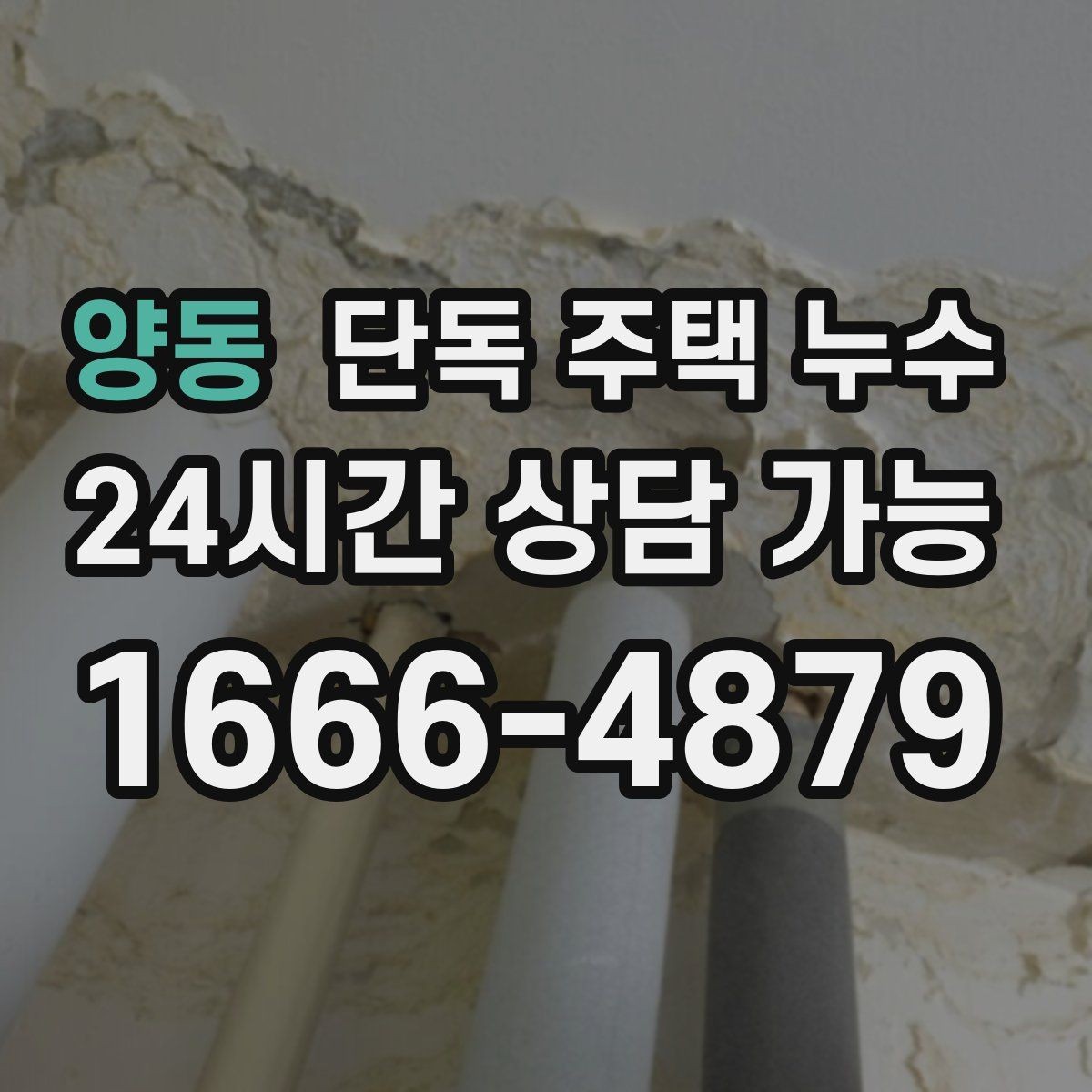 양동 단독 주택 누수 평소에도 젖는 누수의 특징