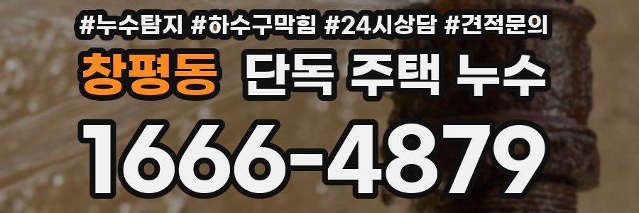 창평동 단독 주택 누수