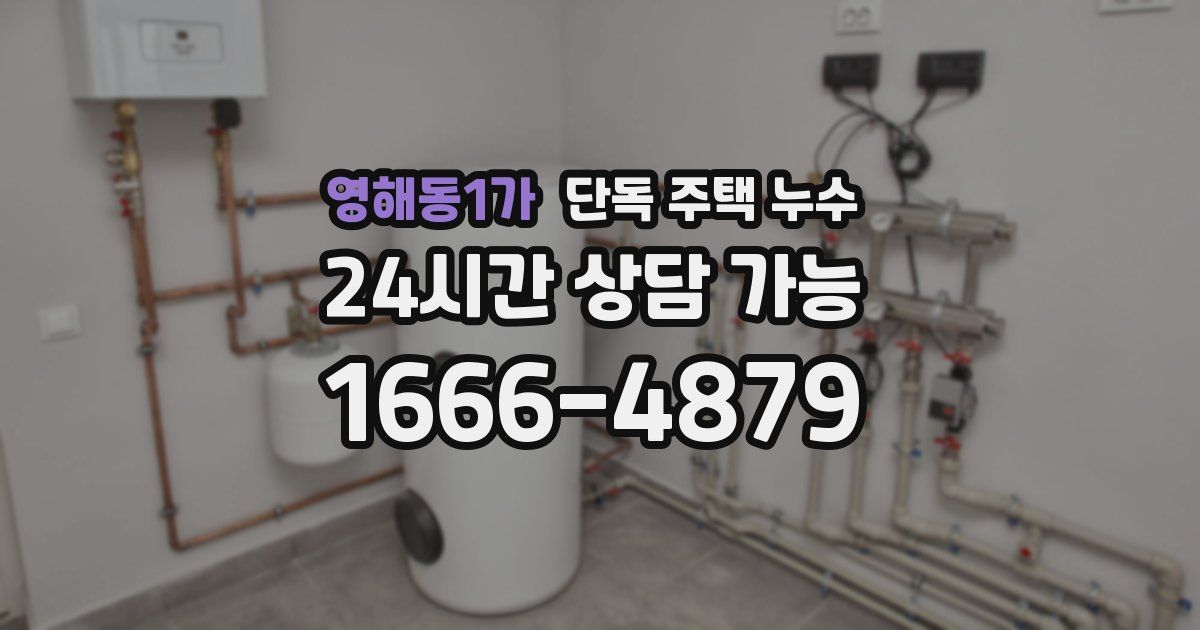 영해동1가 단독 주택 누수