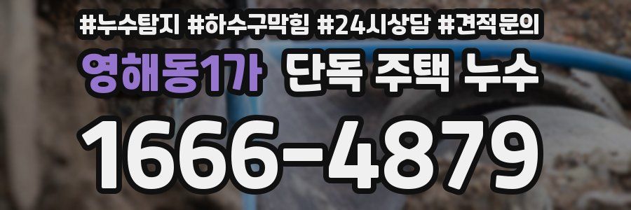 영해동1가 단독 주택 누수