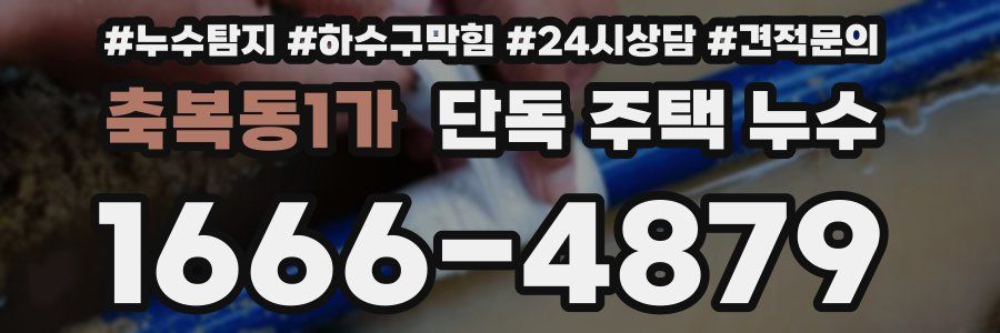 축복동1가 단독 주택 누수