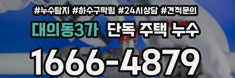 대의동3가 단독 주택 누수