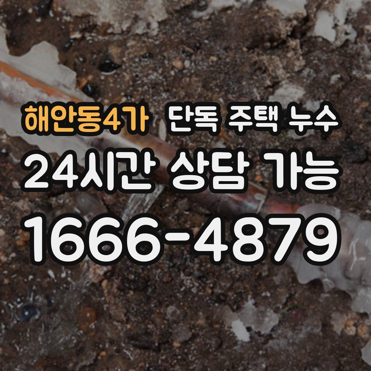 해안동4가 단독 주택 누수