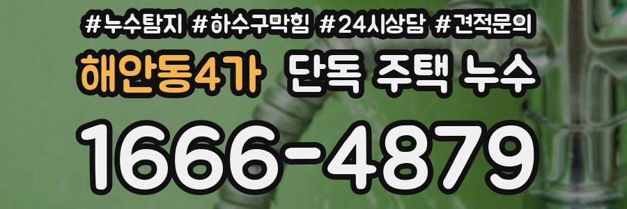 해안동4가 단독 주택 누수