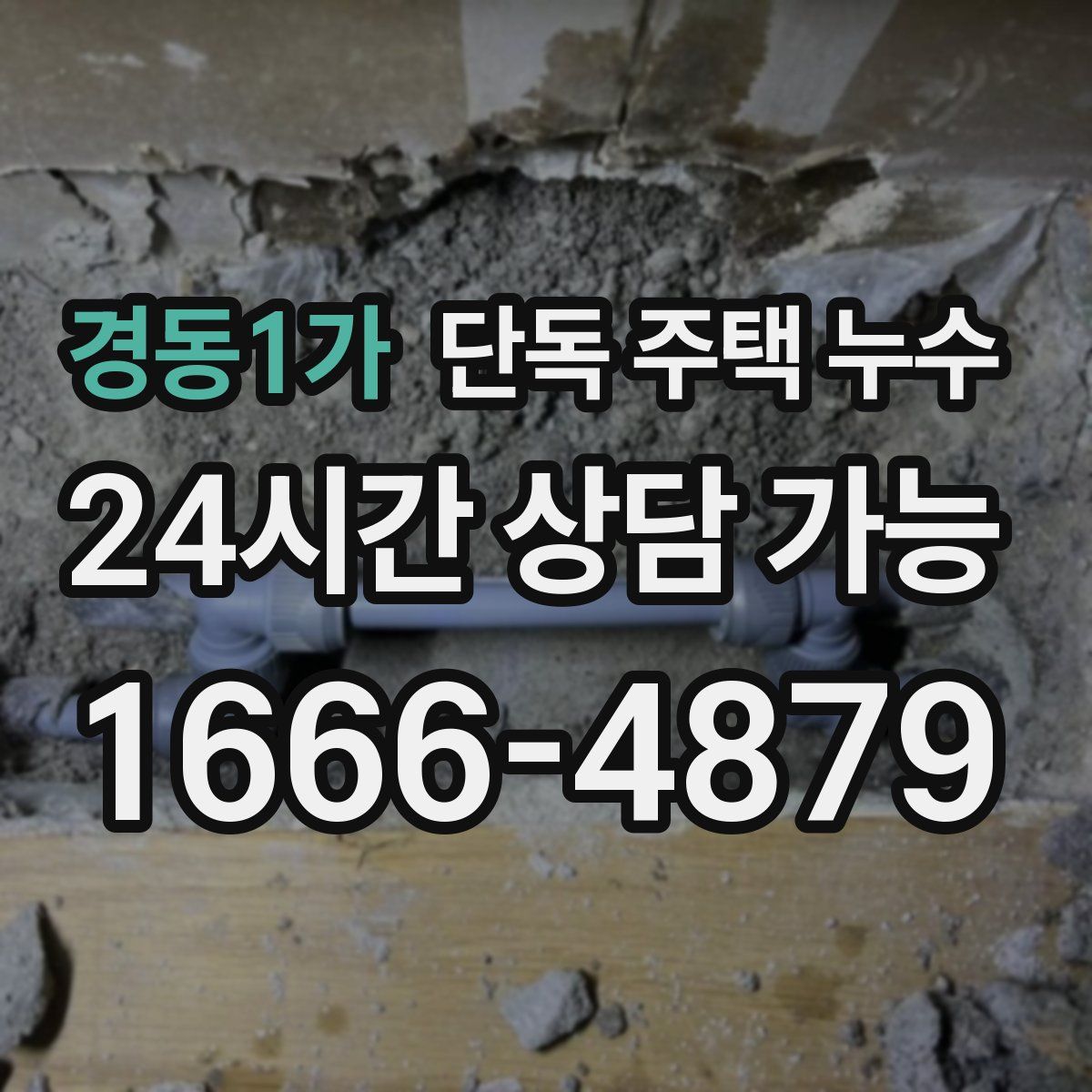 경동1가 단독 주택 누수