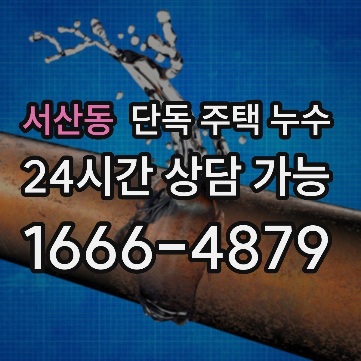 서산동 단독 주택 누수 우수관 연결부 틈새가 문제일 때