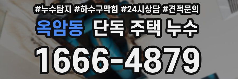 옥암동 단독 주택 누수