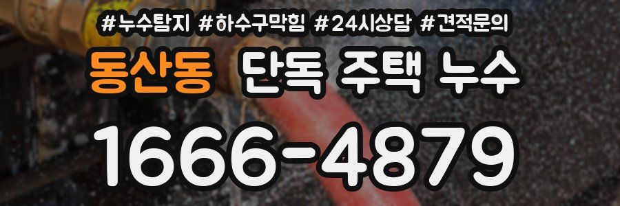 동산동 단독 주택 누수