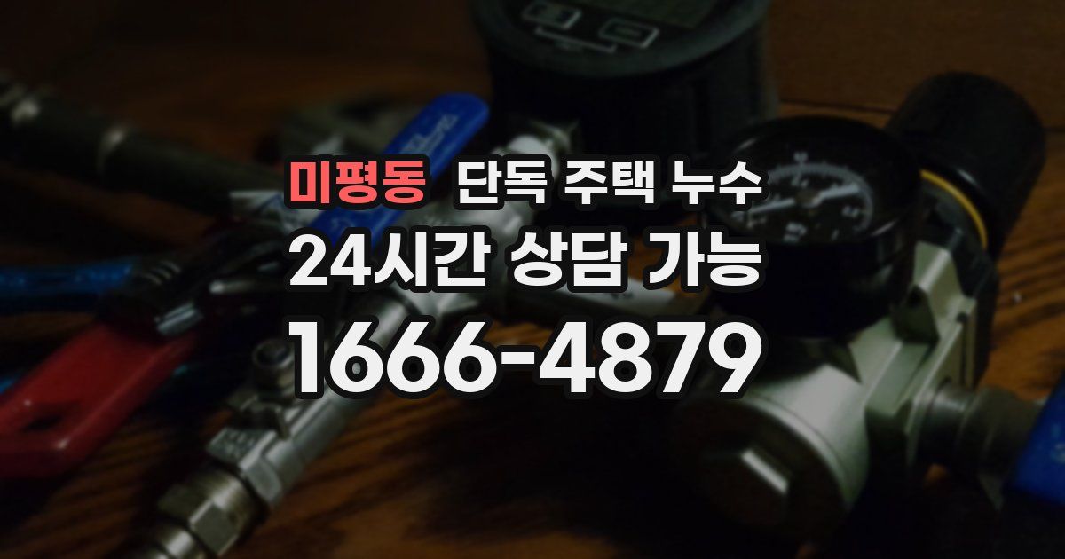 미평동 단독 주택 누수