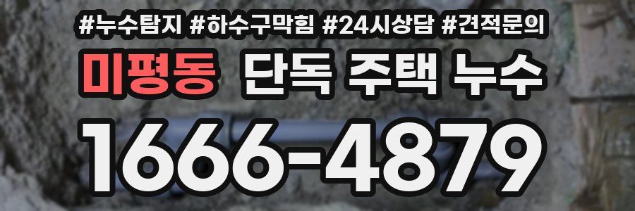 미평동 단독 주택 누수