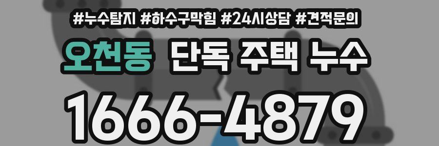 오천동 단독 주택 누수