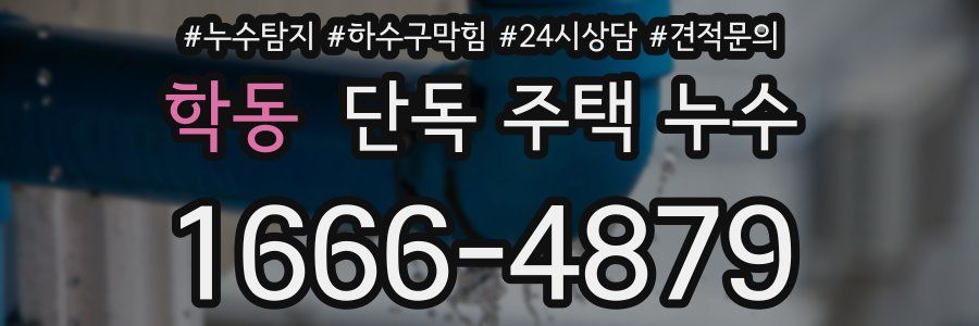 학동 단독 주택 누수