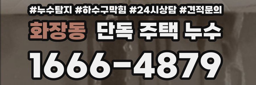 화장동 단독 주택 누수