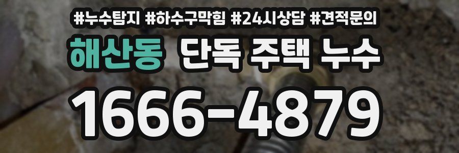 해산동 단독 주택 누수