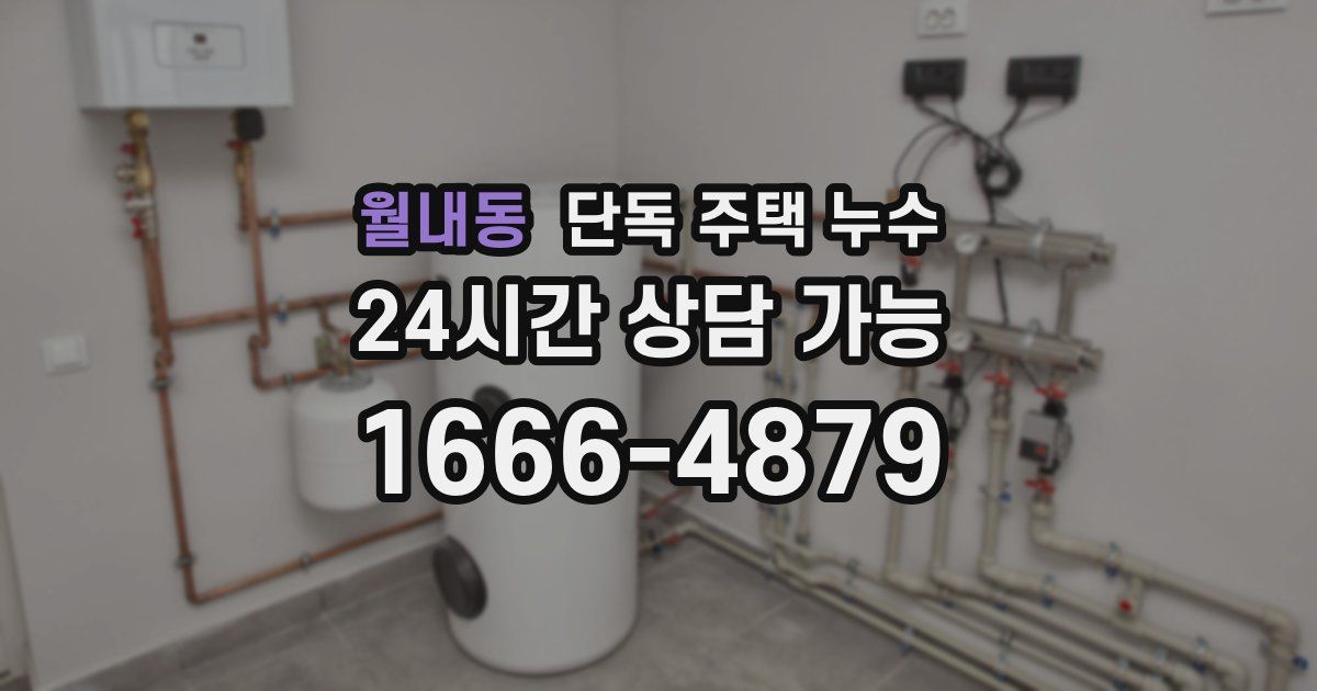 월내동 단독 주택 누수