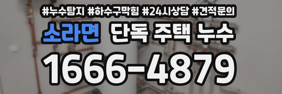 소라면 단독 주택 누수