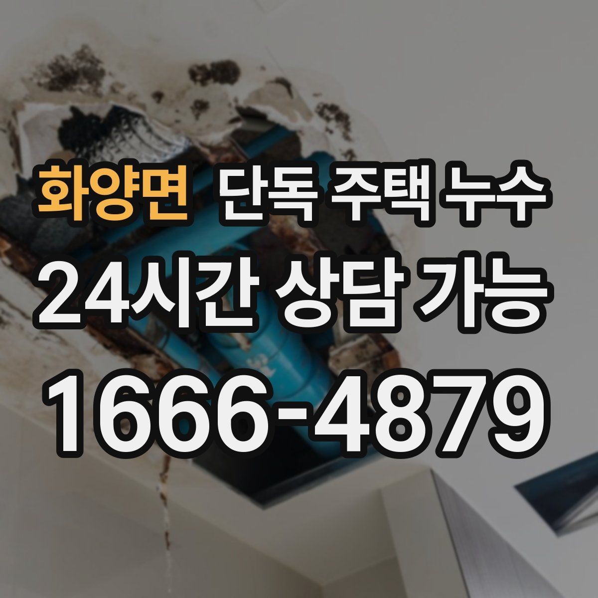 화양면 단독 주택 누수 비가 그치면 멈추는 누수의 특징