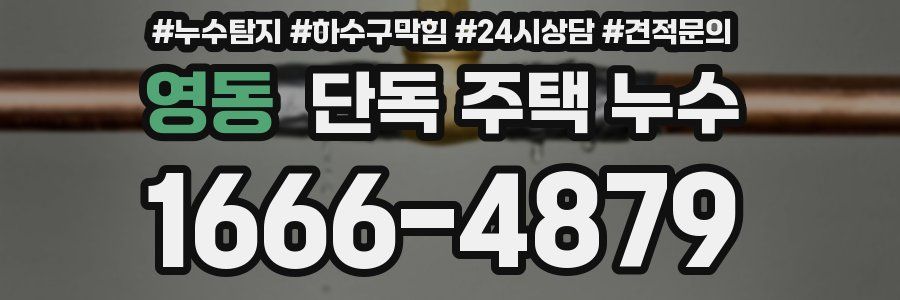 영동 단독 주택 누수