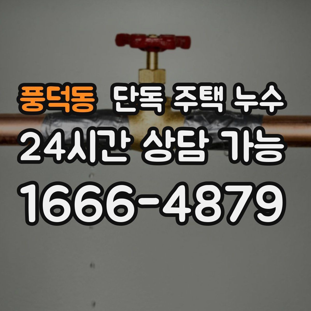 풍덕동 단독 주택 누수 냄새가 올라올 때 배관 누수 가능성