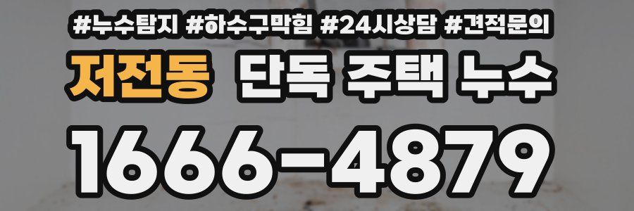 저전동 단독 주택 누수