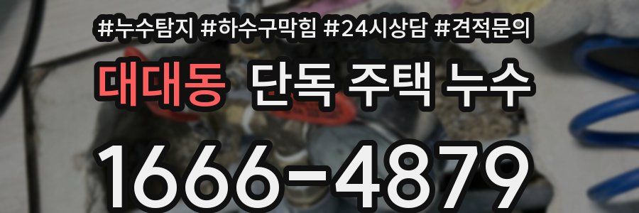 대대동 단독 주택 누수